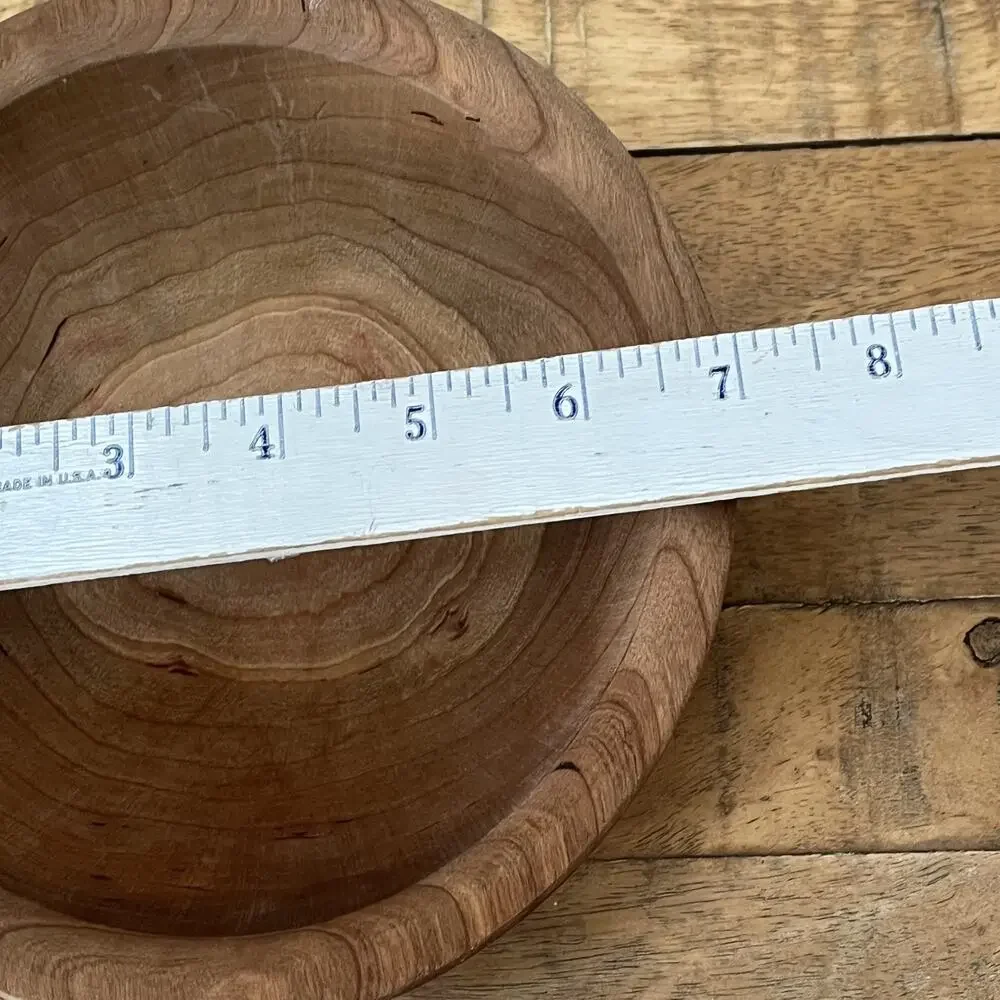 2 Handmade Wooden Bowls 7.5